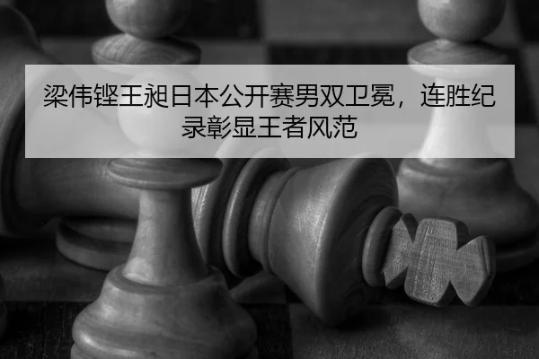 梁伟铿王昶日本公开赛男双卫冕，连胜纪录彰显王者风范